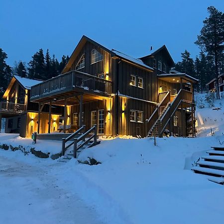 Modern Stuga Med Ski Lodge Kaensla Jarvso Bagian luar foto